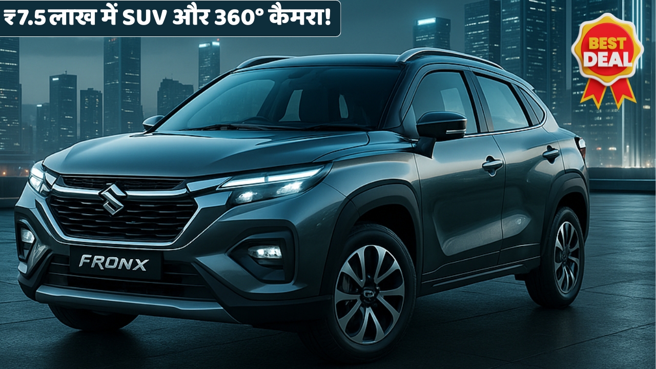 ₹7.5 लाख की कीमत में 20kmpl का माइलेज और 360° कैमरा Maruti FRONX बनी लोगों की पहली पसंद