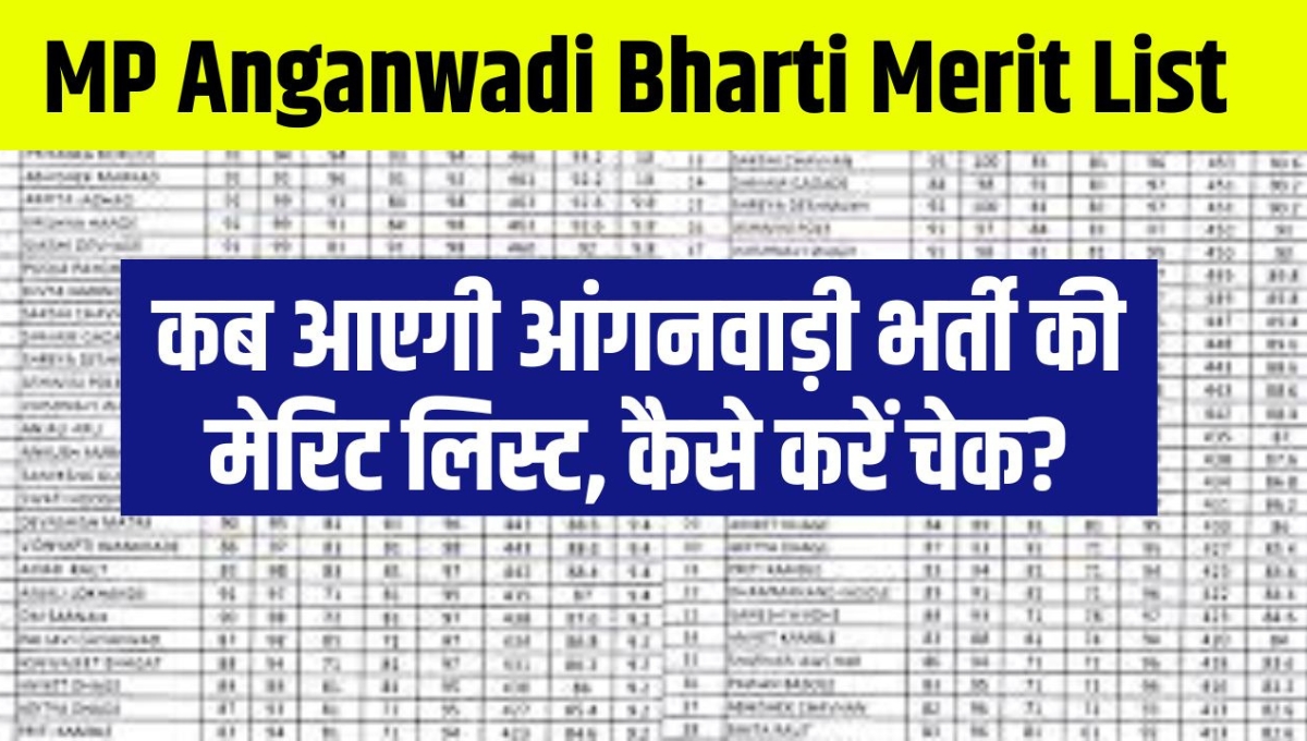 MP Anganwadi Merit List 2025: जानिए कब और कैसे होगी जारी