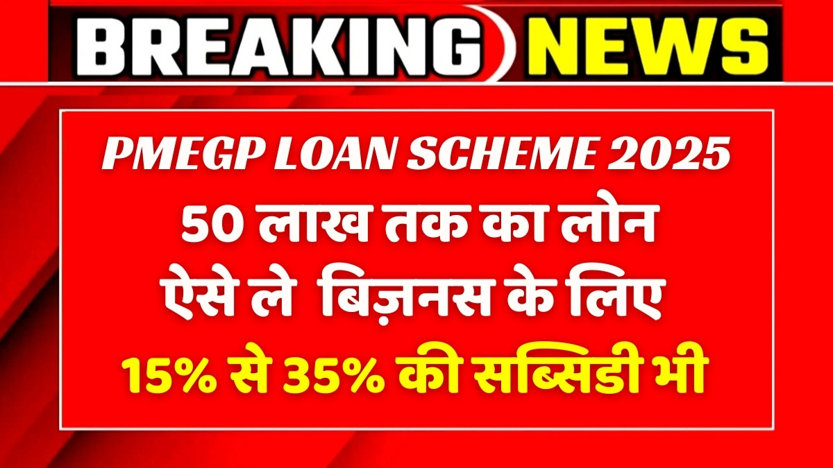 PMEGP Loan Scheme 2025: अब रोजगार शुरू करना हुआ आसान, मिल रहा है 10 लाख तक का लोन